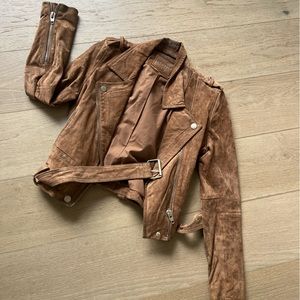 Blank NYC suede Moto Jacket